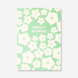 Flying Tiger Copenhagen B5 floral weekly planner for office use, featuring colorful floral cover and weekly layout.