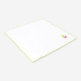 Set of two fabric napkins with festive mistletoe embroidery, ideal for home décor and holiday table settings.