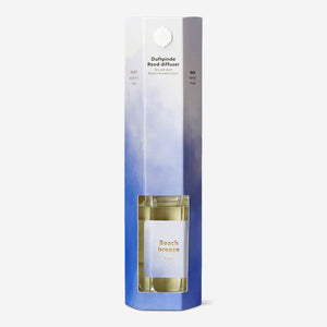 Flying Tiger Copenhagen beach fragrance reed diffuser in a 100ml glass bottle, designed for home scent enhancement.