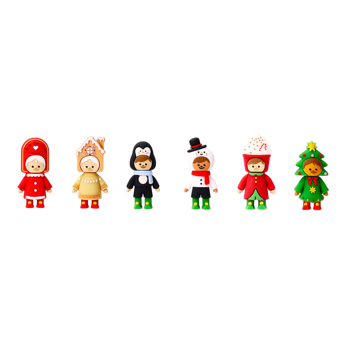 Flying Tiger Copenhagen collectible toy featuring a surprise elf in colorful costume, perfect for holiday decoration or gift.