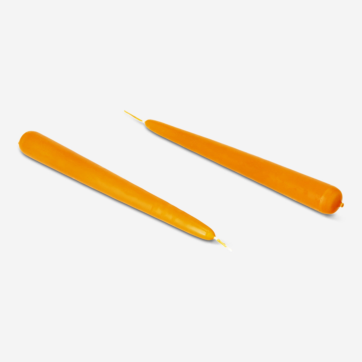 Pair of autumn-colored dinner candles from Flying Tiger Copenhagen, perfect for home table decor in warm seasonal tones.