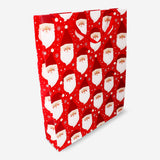 Flying Tiger Copenhagen gift bag featuring festive Santa designs, ideal for office gift wrapping and holiday celebrations.