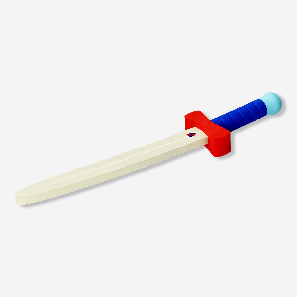 Flying Tiger Copenhagen toy Knight foam sword with a bright blue handle and foam blade for imaginative play.