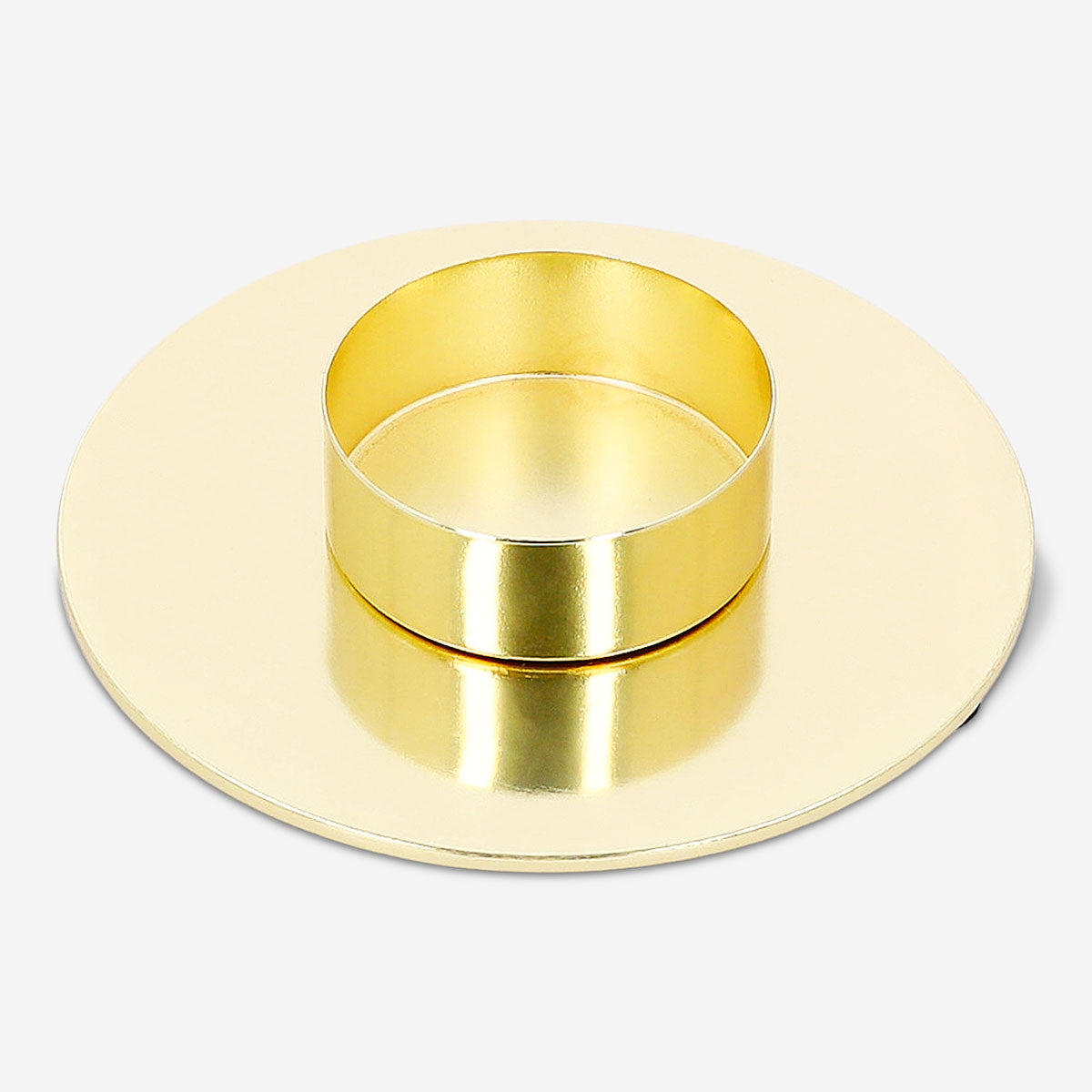 Gold tealight holder by Flying Tiger Copenhagen, 9 cm tall