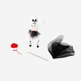 DIY crochet skeleton ballerina hobby craft by Flying Tiger Copenhagen, showcasing a handmade crochet skeleton dressed as a ballerina.