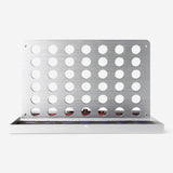 Metal Four in a Row game by Flying Tiger Copenhagen, featuring a vertical game board with metal discs for two players.