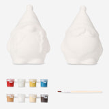 Colorful DIY Christmas elves hobby kit by Flying Tiger Copenhagen with materials for crafting festive elf decorations.