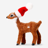Decorative standing roe deer figurine, 8 cm tall, for home decor by Flying Tiger Copenhagen, featuring detailed antlers and natural finish.