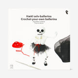 DIY crochet skeleton ballerina hobby kit by Flying Tiger Copenhagen, featuring a handmade crochet skeleton with ballerina details.