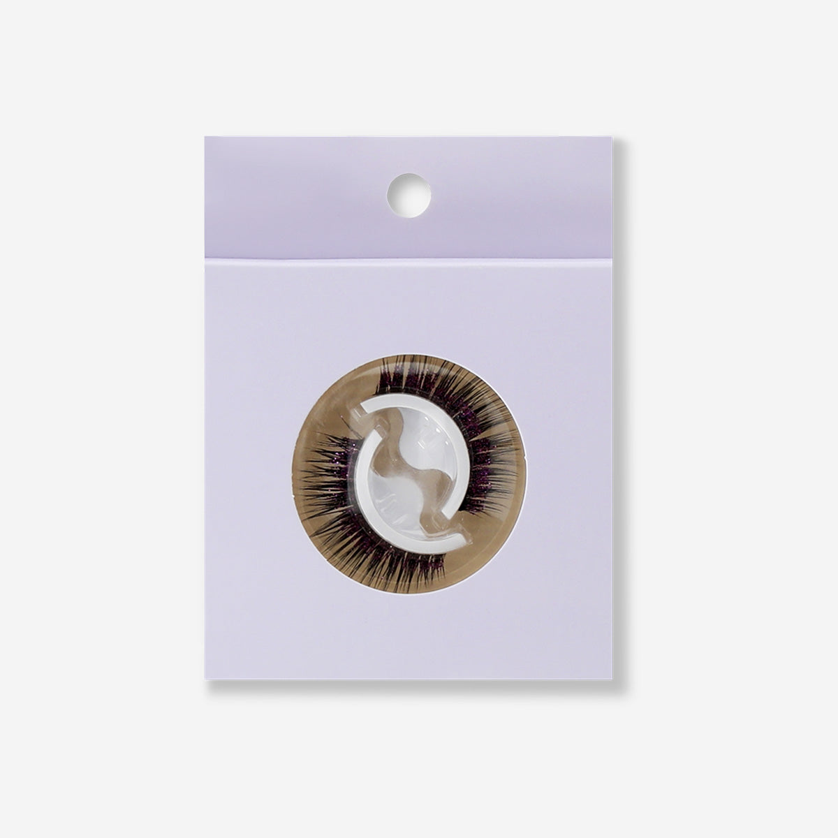 Purple adhesive eyelashes from Flying Tiger Copenhagen, designed for personal care with dramatic, colorful lash styling.