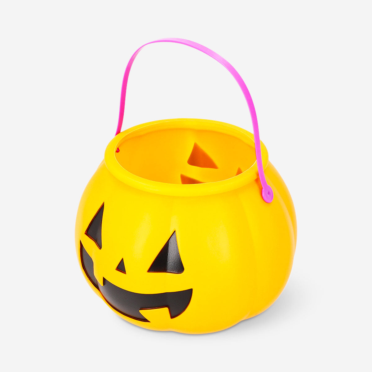 Flying Tiger Copenhagen pumpkin trick or treat bucket for Halloween party, designed for collecting candies and treats.