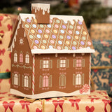 Presentask med pepparkakshus - 22 cm