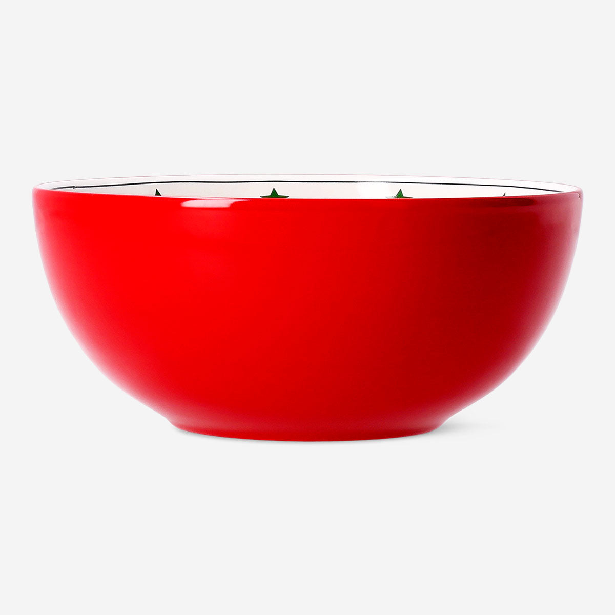 15cm ceramic bowl with ski village print, Flying Tiger Copenhagen kitchenware, featuring a cozy winter scene design.