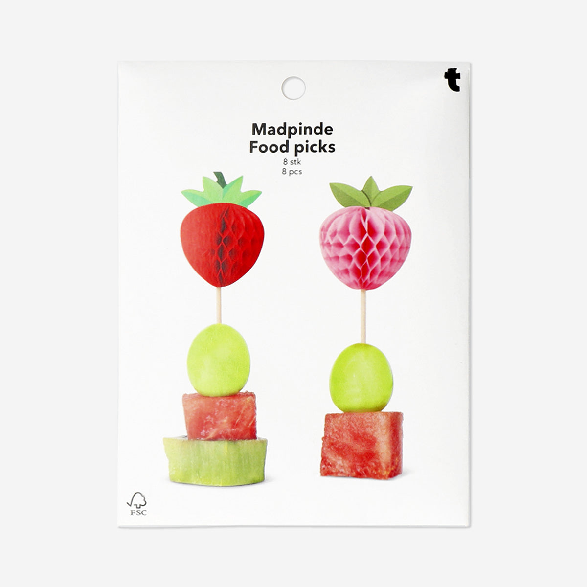 Stuzzicadenti con bacche a nido d’ape - 8 pz