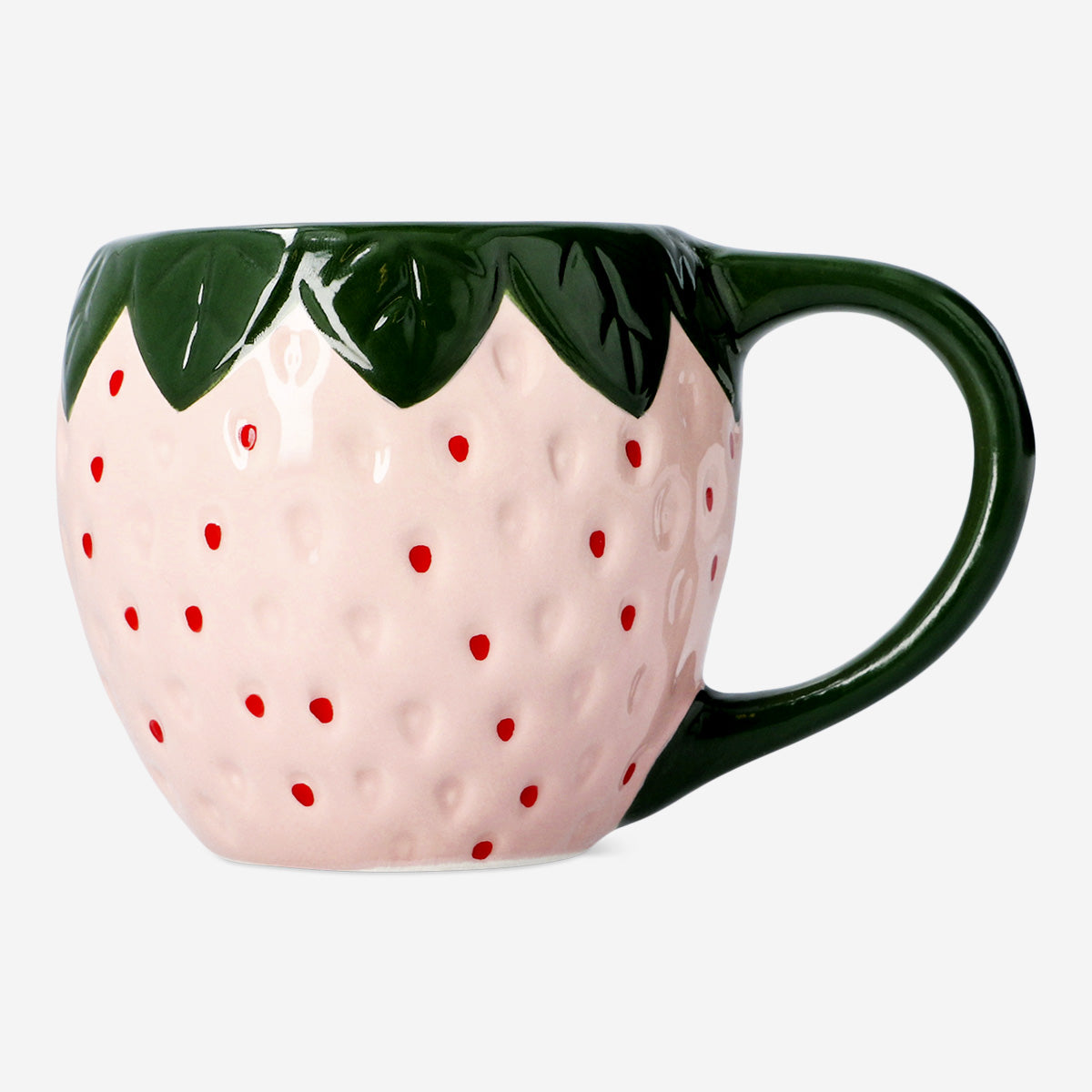 Pink strawberry mug - 350 ml