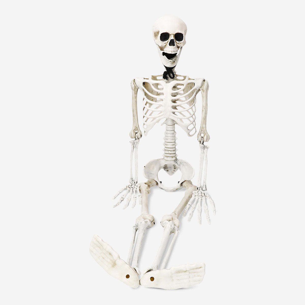 Decorative hanging skeleton gadget by Flying Tiger Copenhagen, 85 cm tall, featuring detailed bone design for Halloween or decor.