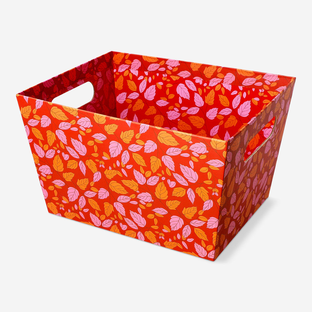 Flying Tiger Copenhagen paper storage basket, 21x25 cm, with woven design, ideal for organizing papers and small household items in a home.
