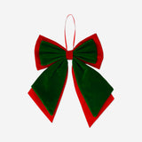 Red and green decorative bow in 29 cm size, ideal for home decor, from Flying Tiger Copenhagen.
