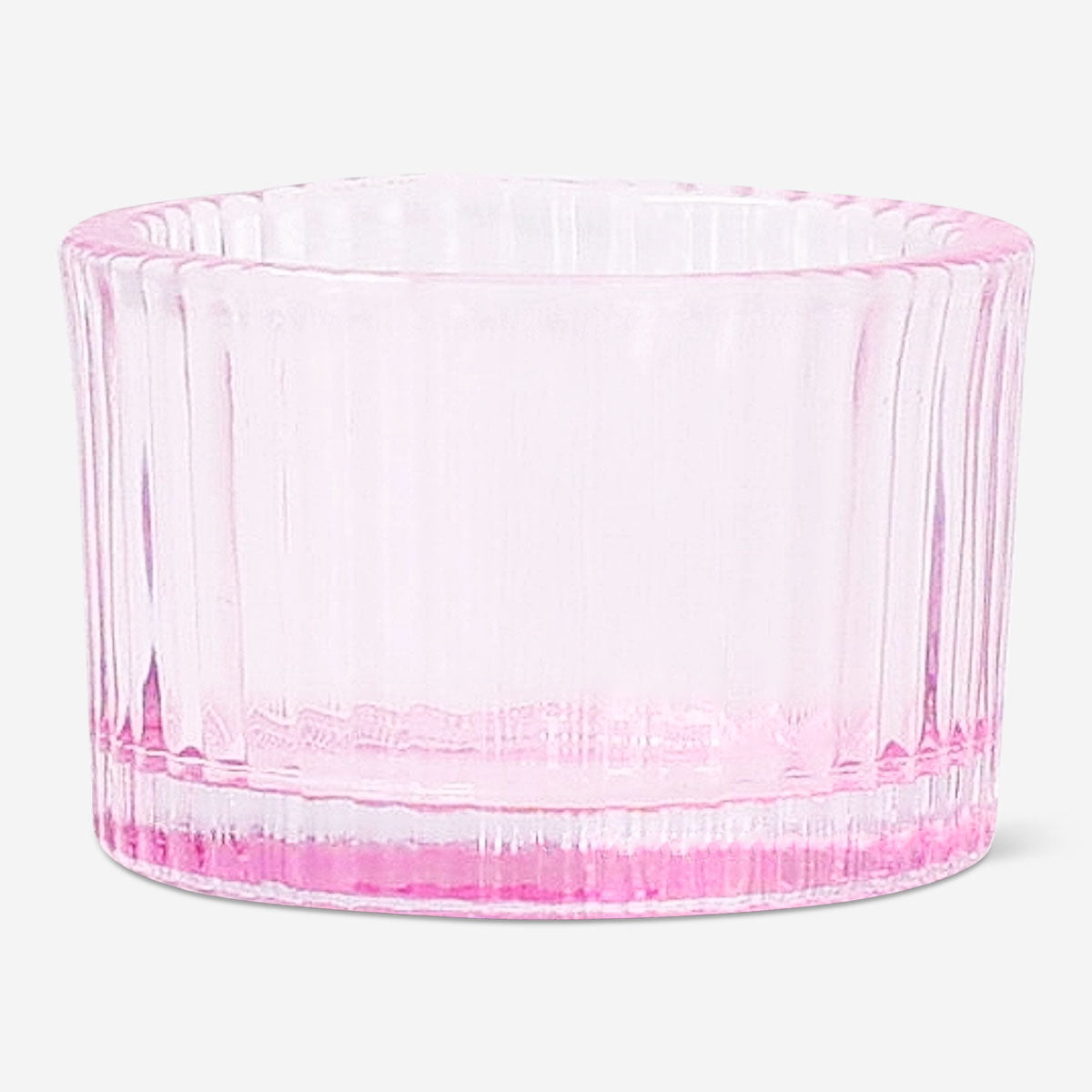 Pink Flying Tiger Copenhagen tealight holder, 5 cm, shown from the front