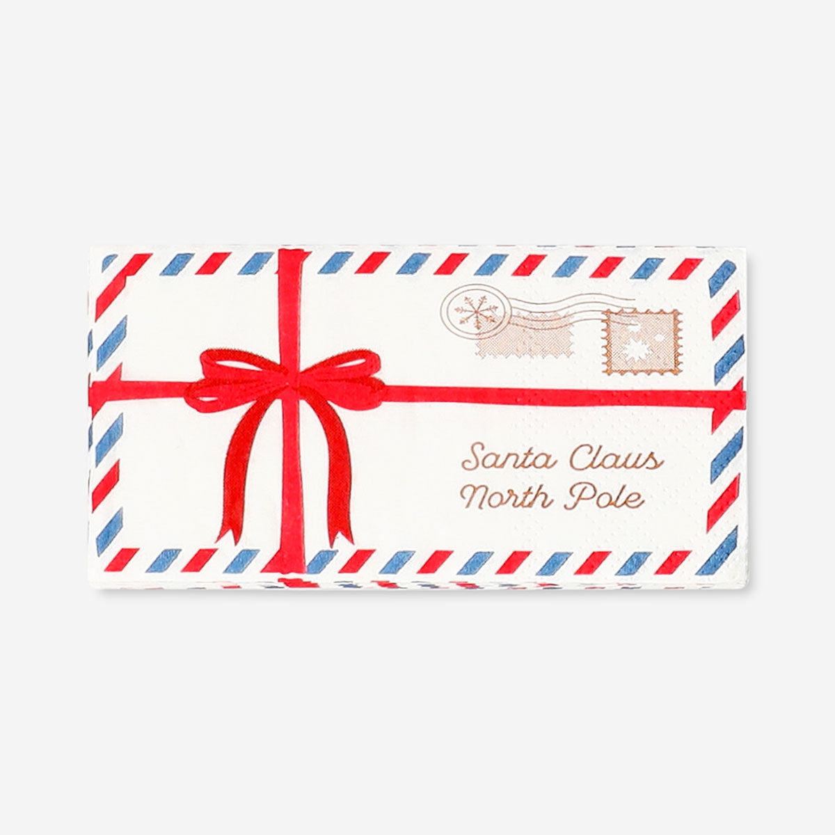 Set of 10 Christmas-themed letters pocket tissues from Flying Tiger Copenhagen for personal care and holiday use.
