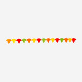 Paper garland with autumn leaves for parties, 300 cm long, from Flying Tiger Copenhagen, decorative and festive for fall celebrations.