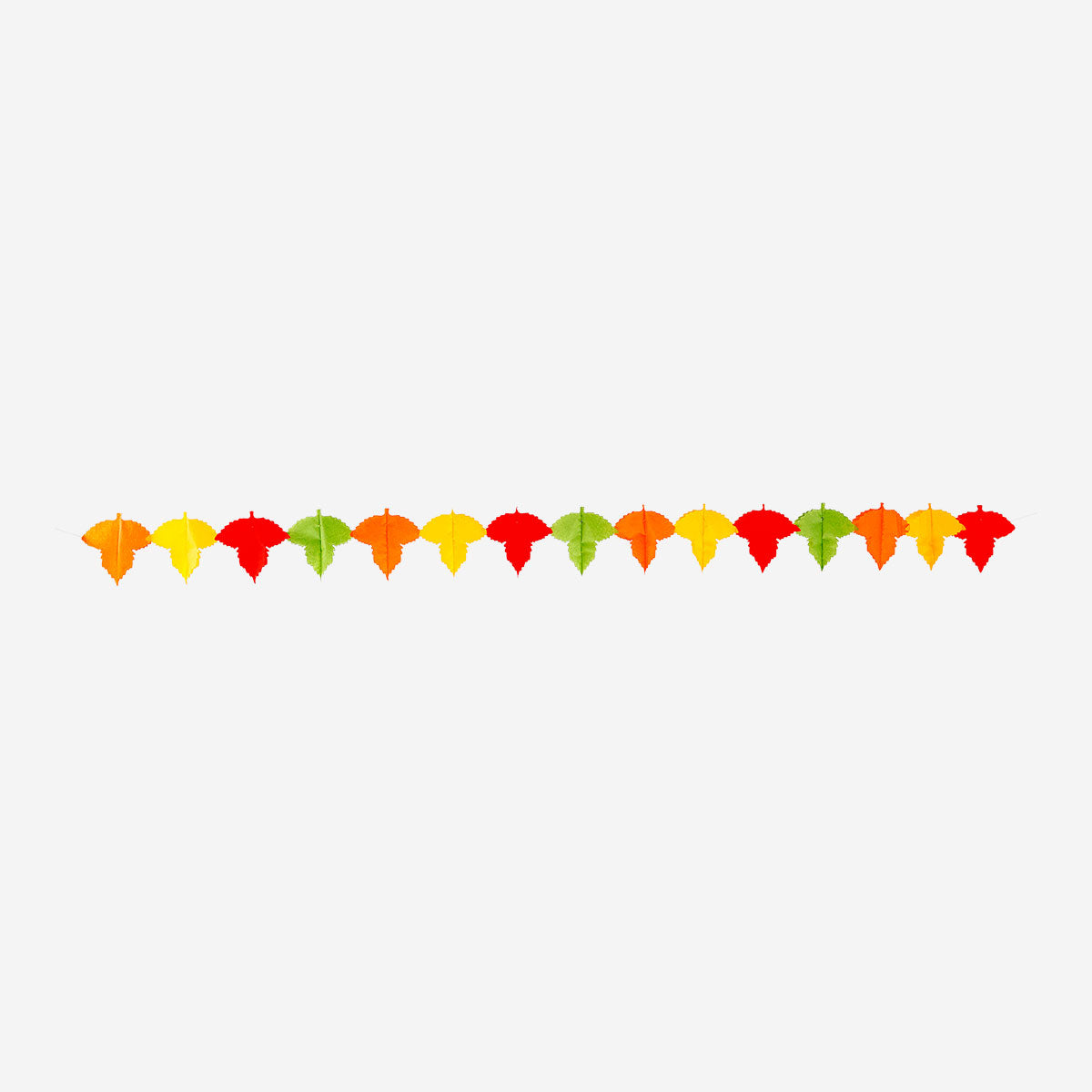 Paper garland with autumn leaves for parties, 300 cm long, from Flying Tiger Copenhagen, decorative and festive for fall celebrations.