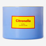 Flying Tiger Copenhagen scented outdoor candle with citronella fragrance, ideal for home outdoor spaces and pest control.