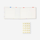 Flying Tiger Copenhagen office photo album with 24 adhesive photo corners, featuring a sleek cover and organized interior for photos.