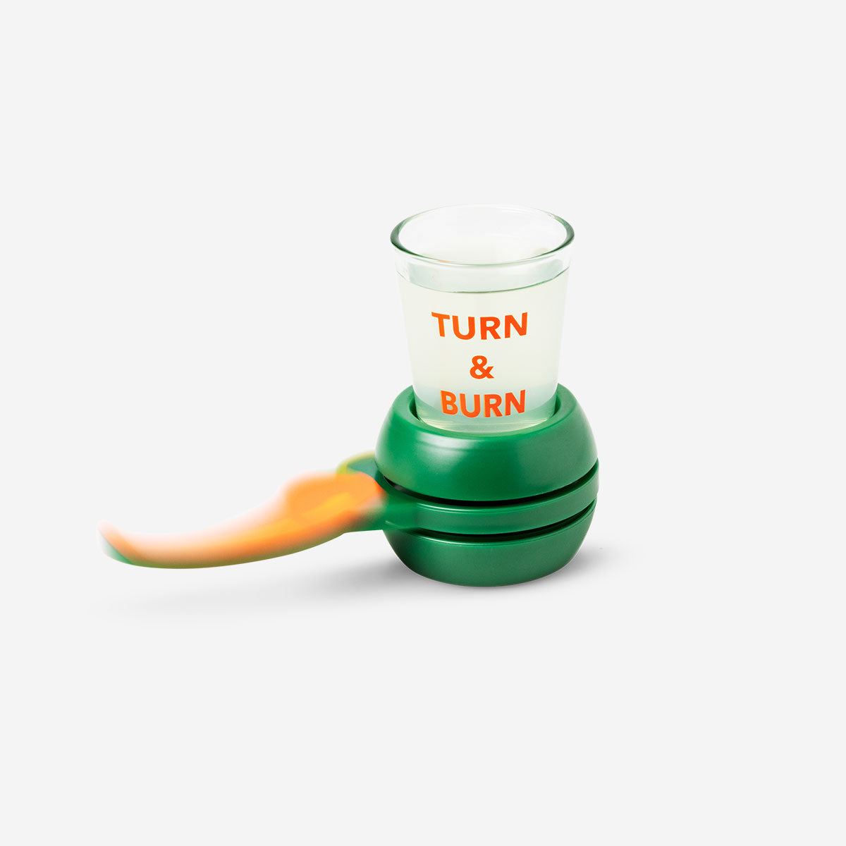 Flying Tiger Copenhagen shot spinner game gadget with colorful spinning target and trigger mechanism for fun gameplay.