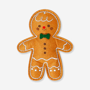 Felt gingerbread man hanging ornament, home décor accessory, by Flying Tiger Copenhagen, with stitched details and festive charm.