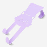 Purple cat-shaped door hook from Flying Tiger Copenhagen, ideal for hanging items on the door in a home.