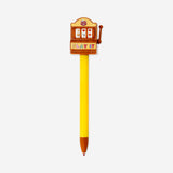 Flying Tiger Copenhagen ballpoint pen designed like a slot machine, with colorful details and a sleek office accessory appearance.