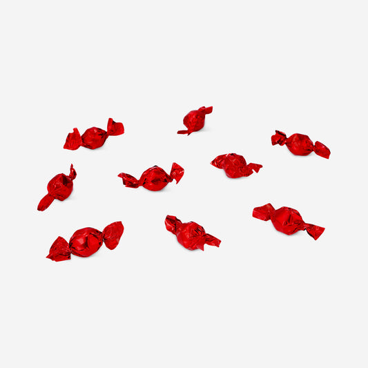 Crispy milk chocolates with popcorn