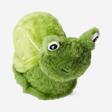 Soft plush Fluffy snail toy from Flying Tiger Copenhagen, featuring a round shell and friendly face, perfect for cuddling.