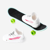 Colorful Flying Tiger Copenhagen finger skateboard set with small plastic skateboards and accessories for toy skateboarding fun.