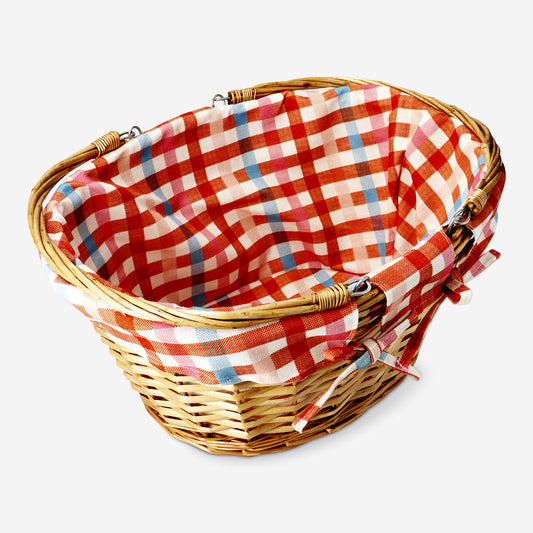 Weaved picnic basket - 41 cm