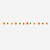 Felt garland with pumpkins for party decor, 300 cm long, from Flying Tiger Copenhagen, featuring autumn-themed pumpkin designs.