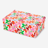Flying Tiger Copenhagen storage box with geometric print, 11x17 inches, ideal for home organization and stylish storage solutions.