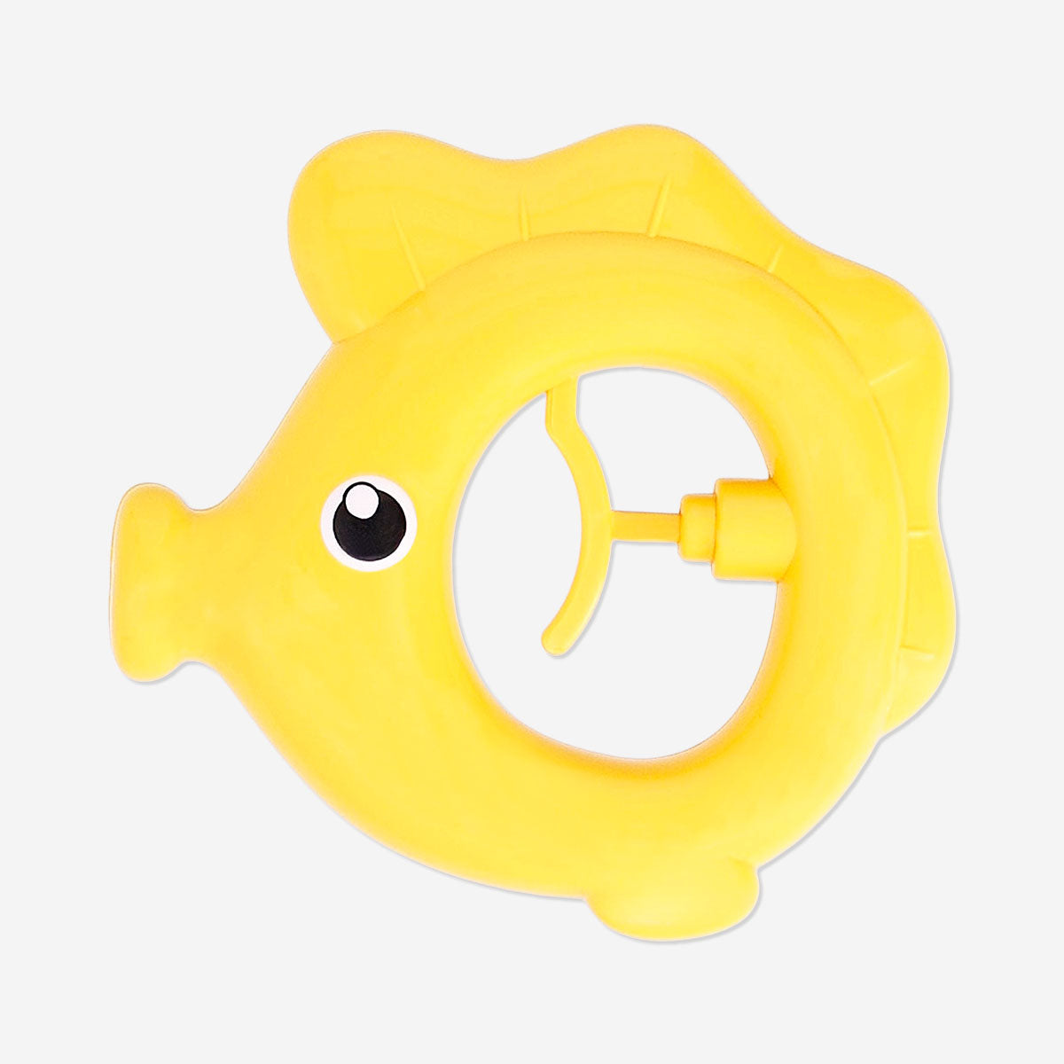 Yellow fish-shaped water blaster toy by Flying Tiger Copenhagen, designed for fun water play and outdoor activities.