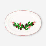 Christmas print serving plate from Flying Tiger Copenhagen, 16 cm kitchen dish with festive holiday design.
