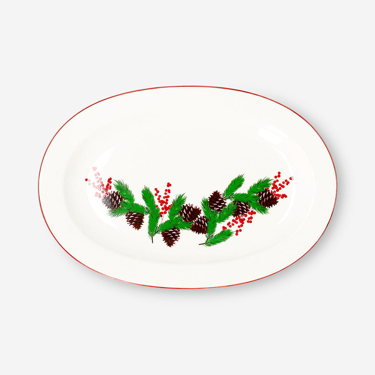 Christmas print serving plate from Flying Tiger Copenhagen, 16 cm kitchen dish with festive holiday design.