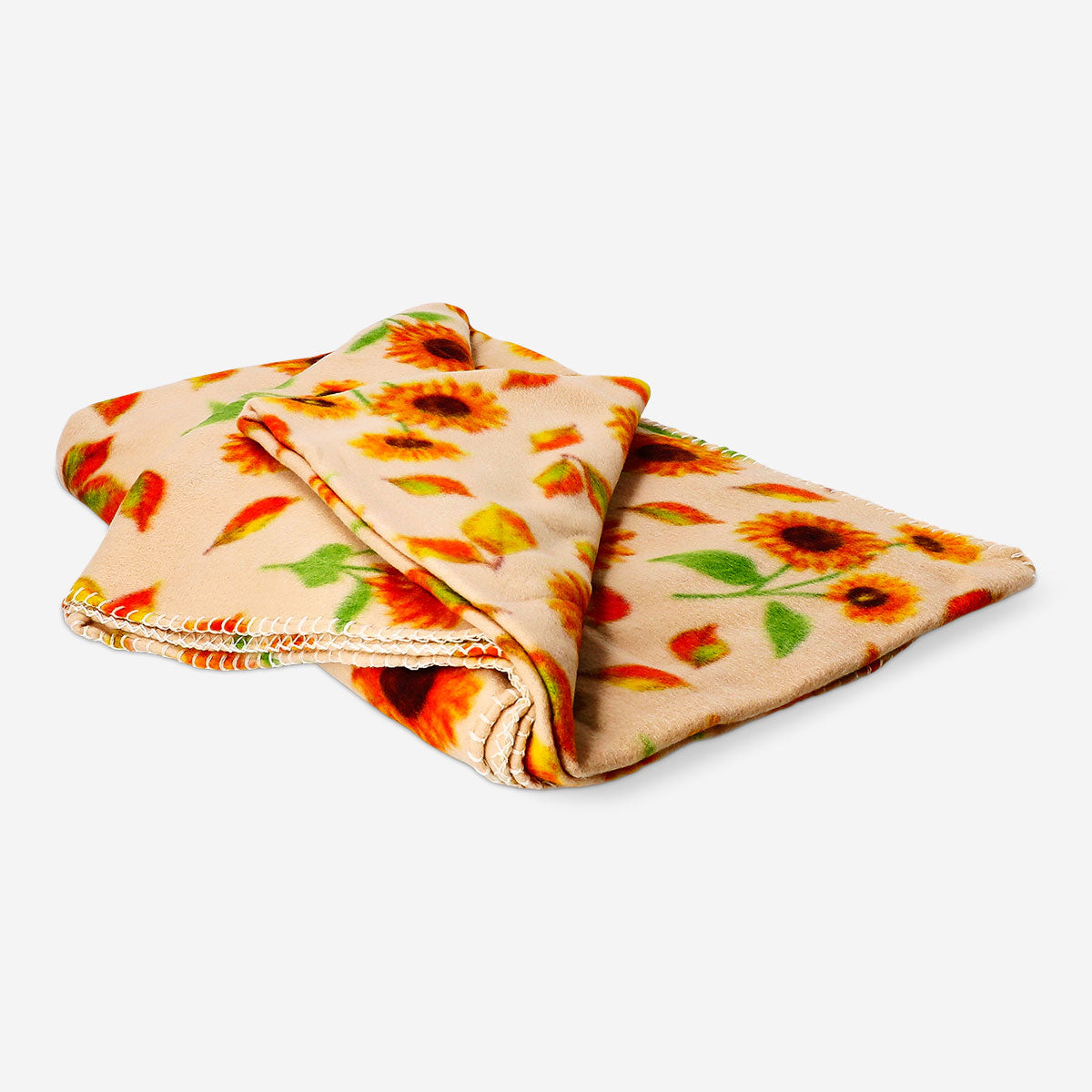 Flying Tiger Copenhagen fleece blanket with autumnal print, 180x130 cm, cozy home decor for fall season.