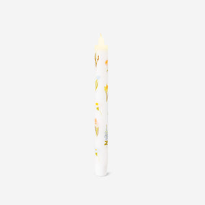 LED dinner candle with flower print, 24 cm tall, from Flying Tiger Copenhagen, designed for home decor and ambient lighting.