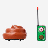 Remote-controlled poo gadget from Flying Tiger Copenhagen, featuring a humorous animated depiction of a brown cartoon-style poo.