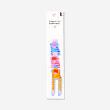 Set of three Flying Tiger Copenhagen magnetic bookmarks featuring playful monkey designs for office or reading use