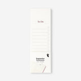 Flying Tiger Copenhagen paper bookmarks used as colorful office to-do list paper with a playful design.