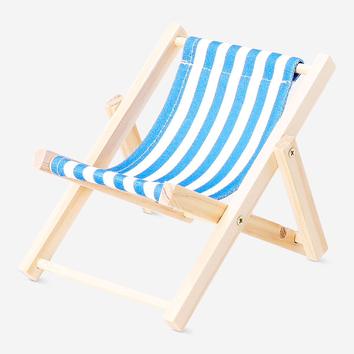 Decorative mini deck chair from Flying Tiger Copenhagen, 11x16 cm, perfect for home decor and small display setups.