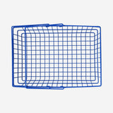 Blue wire basket