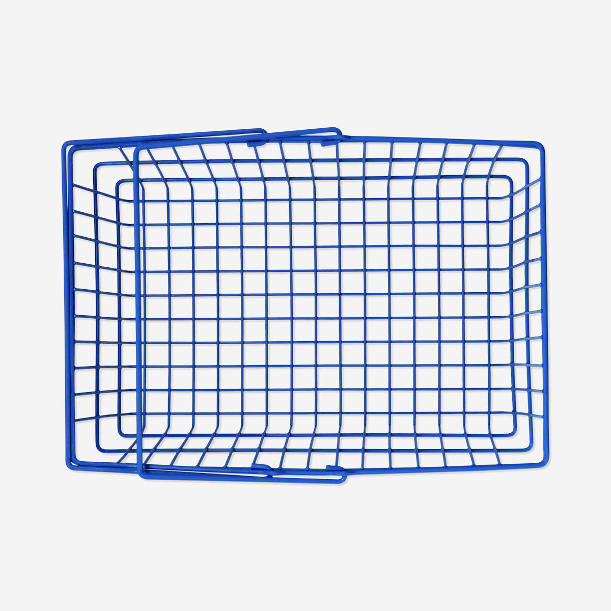 Blue wire basket