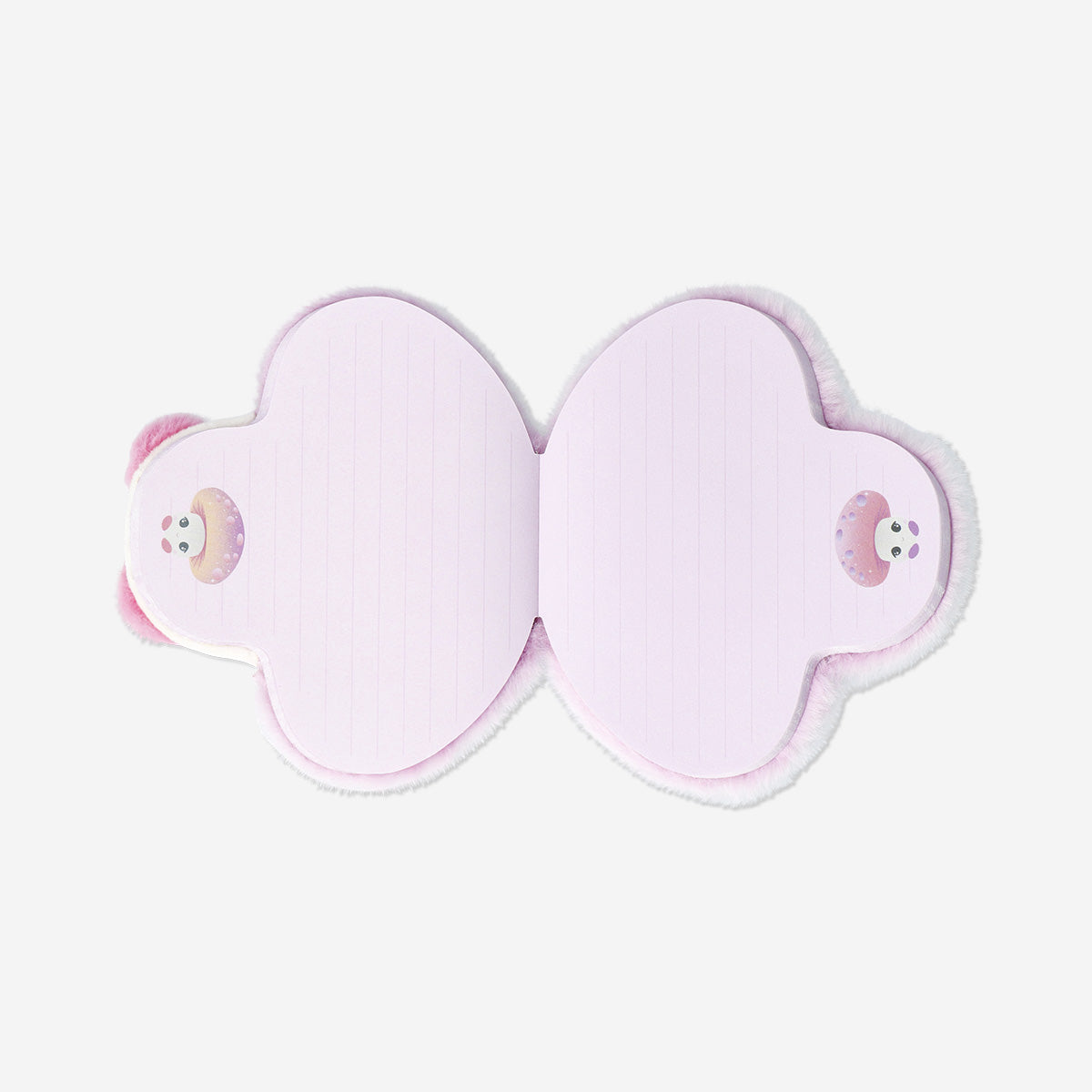 Caderno de cogumelos de peluche